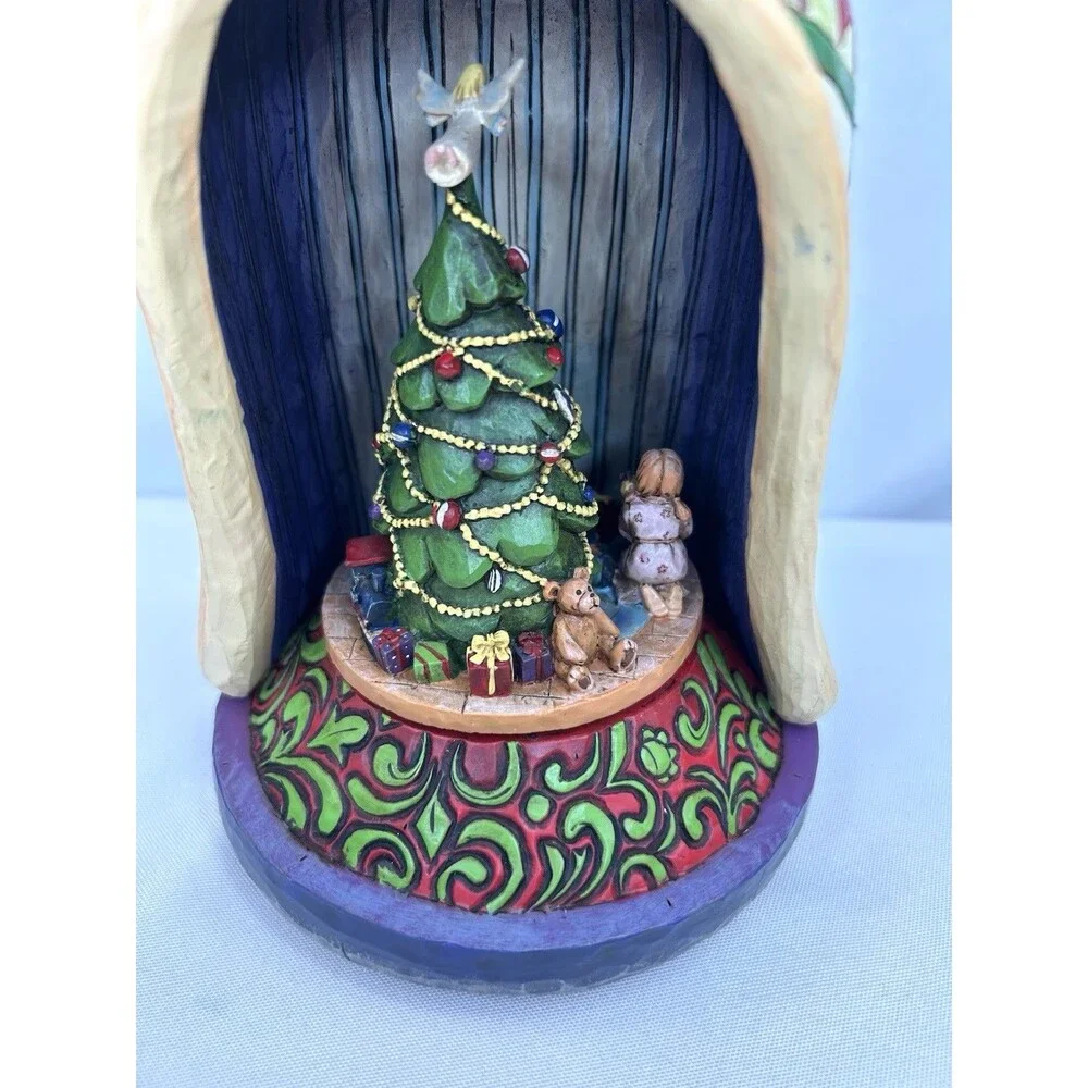 JIM SHORE 2006 Christmas Figurine Lighted Musical Santa with Kids 4006647 in Box